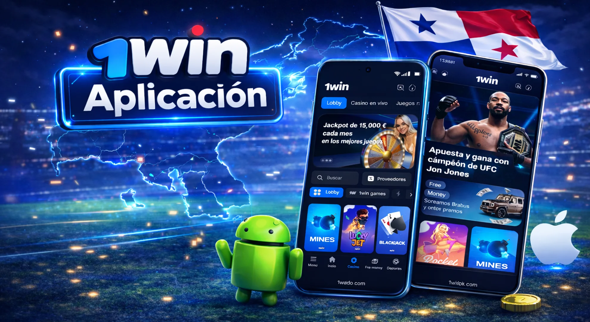 aplicación móvil 1win