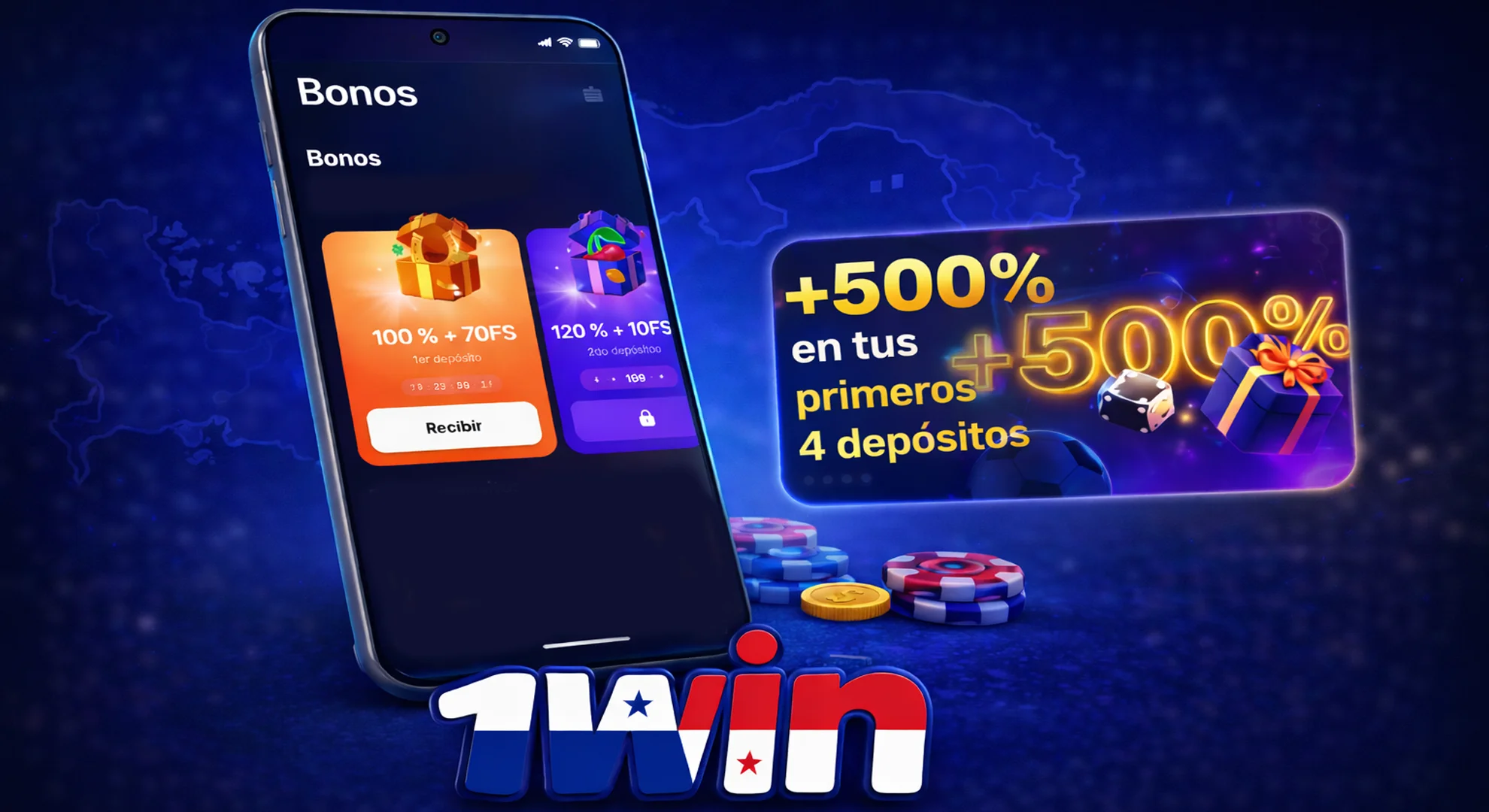 Bonos en la app de 1win en Panamá