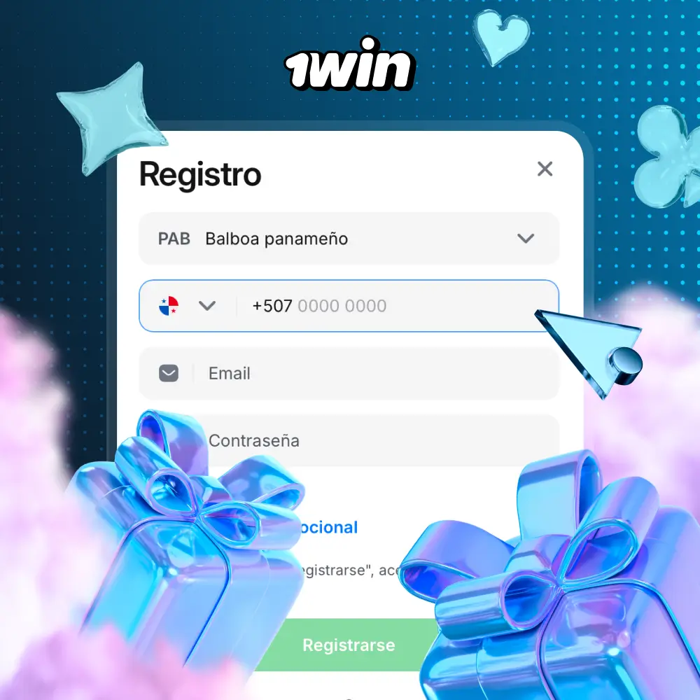 Registro rápido 1win Panamá